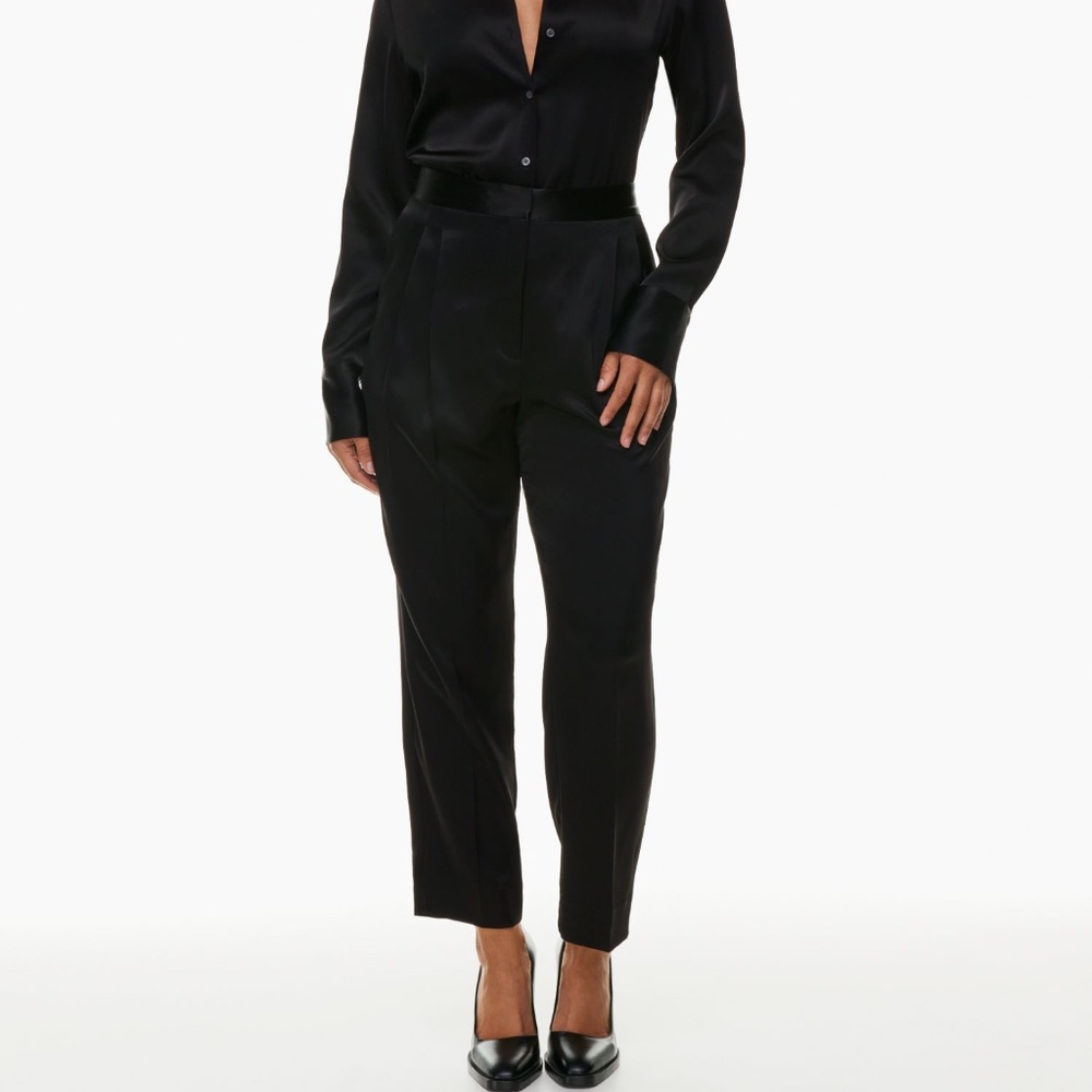 Aritzia Babaton⎜VOGUE SATIN PANT⎜BLACK
